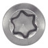 100 Vis pour Terrasse Tête Fraisée Bombée Six Lobes Double Filet 5 x 80 mm - Inox A4 - D-Work