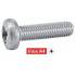 200 Vis à tôle tête cylindrique large 3,5x19 mm - Inox A4, norme DIN 7981 - Résistantes et durables - ACTON