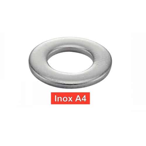 500 Rondelles Plates Découpées 2 - 5 mm - DIN 125 à - ISO 7089 - UNI 6592 - Inox A4 - D-Work