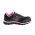 Chaussures Basses de Sécurité 7064 – Taille 41, Noir/Fuchsia – Confort et Protection – NINE WORTHS - NINE WORTHS