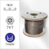 100 M Cables Souples 7x7 de 3 mm - Inox A4 - D-Work