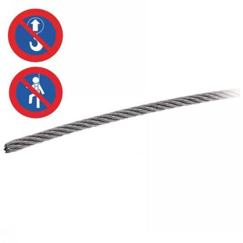 50 M Cables Souples 7x7 de 4 mm - Inox A4 - D-Work