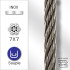 Câble souple 50 m 7x7 Ø5 mm - Inox A4 - Résistant et durable - ACTON