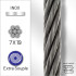 Câble souple 50 m 7x19 Ø12 mm - Inox A4 - Résistant et durable - ACTON