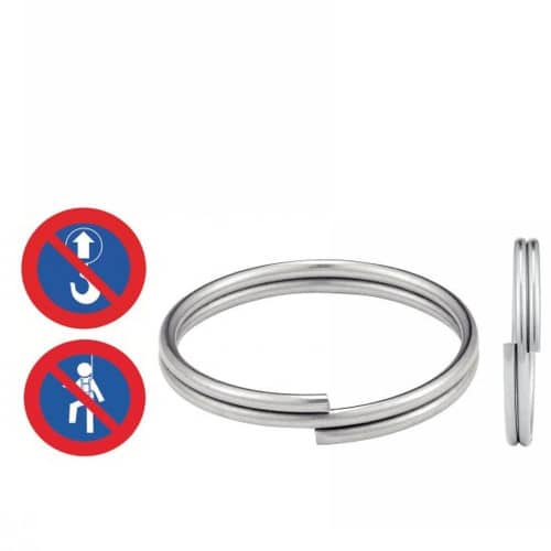 Anneau de sécurité 1,5x10 mm - Inox A4 - Résistant et durable - ACTON