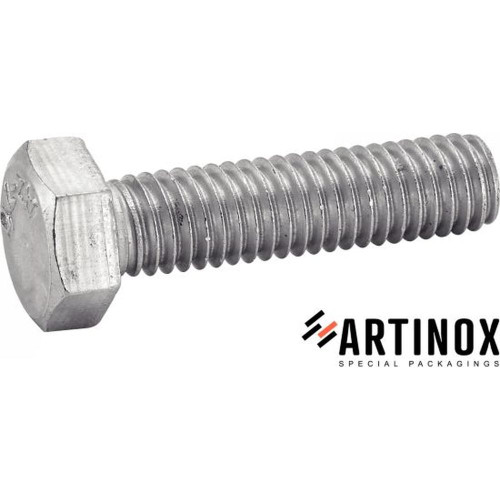 10 Vis à métaux tête hexagonale 16x55 mm - Inox A2, DIN 933 - Résistantes et durables - ACTON