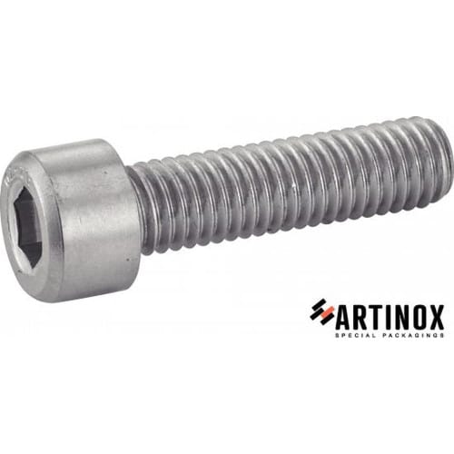 25 Vis à métaux tête cylindrique 10x25 mm - Inox A2, norme DIN 912 - Résistantes et durables - ACTON