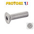 100 Vis à Métaux Tête Fraisée Six Pans Creux 5 x 20 mm - ISO 10642 - Inox A2 - D-Work