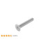 50 Vis à Métaux Tête Fraisée Six Pans Creux 8 x 20 mm - ISO 10642 - Inox A2 - D-Work