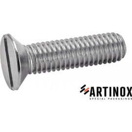 100 Vis à Métaux Tête Fraisée Fendue 3 x 16 mm - DIN 963 - ISO 2009 - NFE25-123 - UNI 6109 - Inox A2 - D-Work