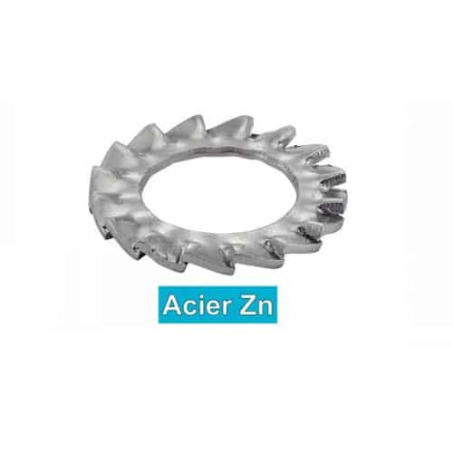 500 Rondelles éventail 5 mm - Acier zingué, DIN 6798 A - Fixation sécurisée - ACTON