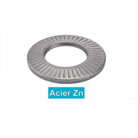 500 Rondelles contact série étroite 6 mm - Acier zingué NFE 25511 - Fixation fiable - ACTON