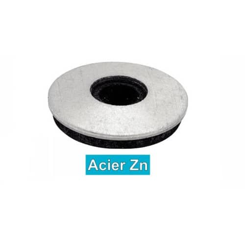 500 Rondelles d’étanchéité 4,8 mm - Acier zingué, joint EPDM - Étanchéité fiable - ACTON