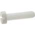 50 Vis Tête Cylindrique Fendue 10 x 20 mm - TYPE DIN 84 - ISO 1207 - NFE25-127 - UNI 6107 - Nylon 6.6 - D-Work