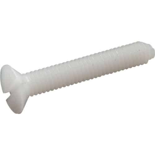 100 Vis à tête fraisée fendue 8x30 mm - Nylon 6.6, norme DIN 963 - Résistantes et légères - ACTON
