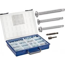 Coffret 1779 Pcs Vis Autoperceuses TC TF TH + Embouts - Acier Zn - D-Work