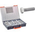 Coffret 570 Pcs Vis Métaux Tête Hexagonale Filetage Total - DIN 933 - Inox A2 - D-Work