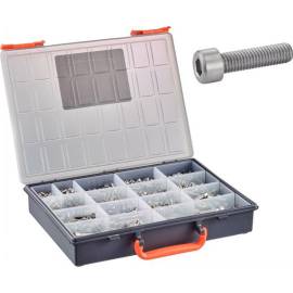 Coffret 620 Pcs Vis Métaux Tête Cylindrique Six Pans Creux - DIN 912 - Inox A2 - D-Work