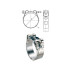 1 Collier de Serrage à Tourillons pour Tuyau Epais et Armé 240-252 mm - W1 - D-Work