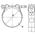 1 Collier de Serrage à Tourillons pour Tuyau Epais et Armé 227-239 mm - W4 - D-Work
