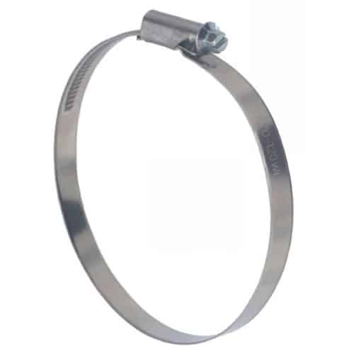 50 Colliers de serrage tête déportée 10-16 mm - Bande non perforée - W4 inox - ACTON