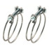 10 Colliers de serrage double fil 95-100 mm - W4 inox - Résistants et durables - ACTON