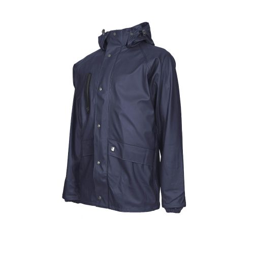 Veste de Pluie de Travail Tuna - Taille M - Marine - Résistante et Imperméable - Protection Idéale - NINE WORTHS