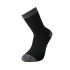 Lot de 5 Paires de Chaussettes de Travail Billy - Taille 43/46 - Gris Chiné/Noir - Résistant et Confortable - NINE WORTHS