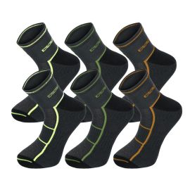 Lot de 3 Paires de Chaussettes Almer Taille 43/46 - Camel, JF, Kaki - Confort et Résistance - NINE WORTHS