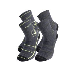 Lot de 2 Paires de Chaussettes Anker – Taille 43/46 – Anthracite, Kaki – Confort et Style - NINE WORTHS