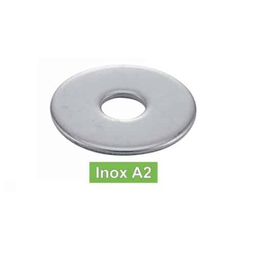 200 Rondelles Plates Extra Larges Type LL 3 mm - NFE 25513 - NFE25-514 - ISO 7089 - Inox A2 - D-Work