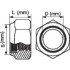 200 Ecrous Hexagonaux Indésserrables avec Bague Nylon M4 mm - DIN 985 - Inox A2 - D-Work