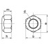 200 Écrous hexagonaux indesserrables M8 - Inox A2, DIN 985 - Bague nylon anti-desserrage - ACTON