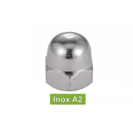 200 Écrous borgnes M7 - Inox A2, norme DIN 1587 - Résistants et durables - ACTON