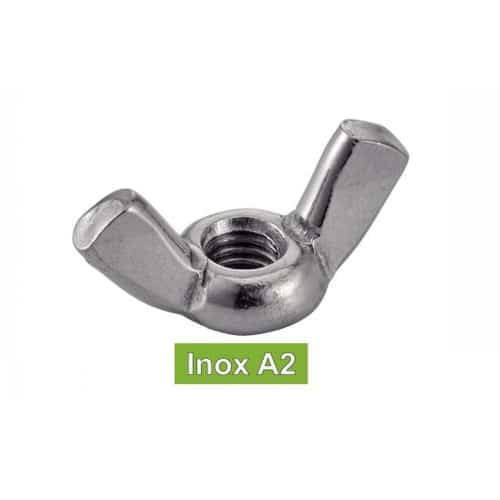 200 Ecrous à Oreilles Forme Américaine M6 mm - DIN 315 - Inox A2 - D-Work