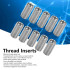 50 Inserts filetés métal 8 mm - Inox A1 - Fixation durable - ACTON