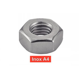 200 Ecrous Hexagonaux M6 mm - DIN 934 - Inox A4 - D-Work