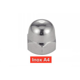 200 Écrous borgnes M6 - Inox A4, norme DIN 1587 - Résistants et durables - ACTON