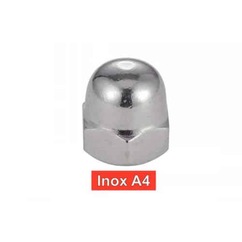 200 Écrous borgnes M8 - Inox A4, norme DIN 1587 - Résistants et durables - ACTON