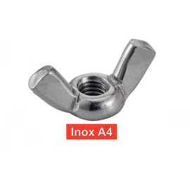 100 Ecrous à Oreilles Forme Américaine M8 mm - DIN 315 - Inox A4 - D-Work
