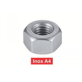 200 Ecrous Hauts M égal D M4 mm - HH - UNI 5587 - Inox A4 - D-Work