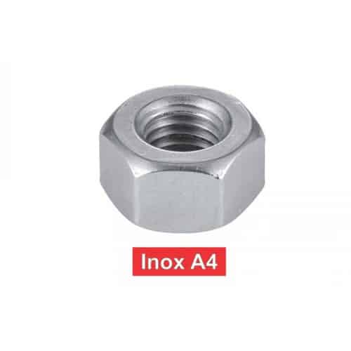 200 Écrous hauts M6 - Inox A4, norme UNI 5587 - Résistants et durables - ACTON