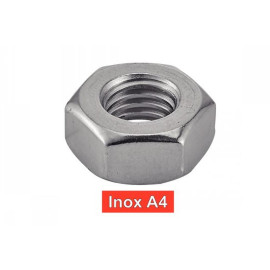 100 Ecrous Hexagonaux Pas à Gauche M1.25 mm - DIN 934 - Inox A4 - D-Work