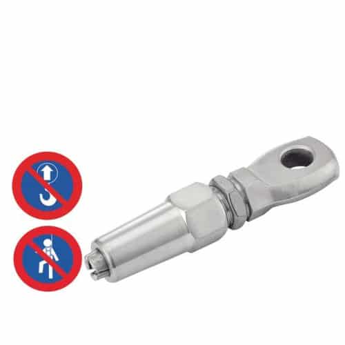 1 Embout à Oeil Sertissage Manuel 4 mm - Inox A4 - D-Work