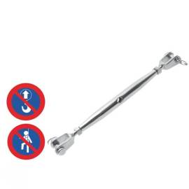 10 Ridoirs à Chapes Fixes Soudées 4 mm - Inox A4 - D-Work
