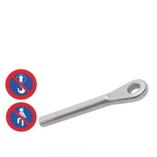 10 Embouts à œil à sertir 4 mm - Inox A4 - Résistants et durables - ACTON