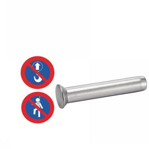 10 Terminaisons Tête Fraisée Plate à Sertir 4 mm - Inox A4 - D-Work