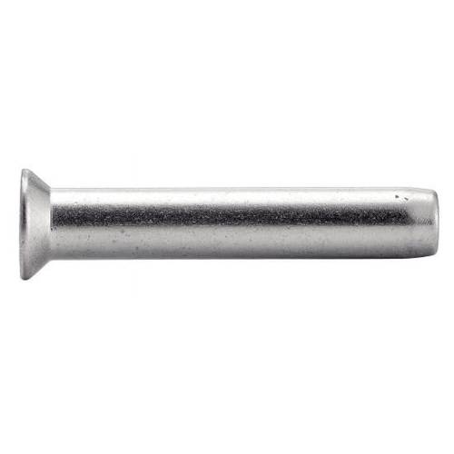 10 Terminaisons Tête Fraisée Plate à Sertir 4 mm - Inox A4 - D-Work