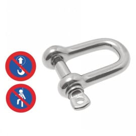 10 Manilles Droite Forgée 4 mm - Inox A4 - D-Work