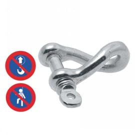 10 Manilles Torse Forgée 4 mm - Inox A4 - D-Work